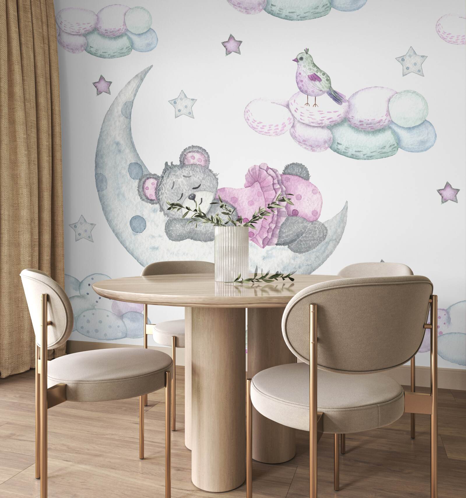 Fototapeta Na satelite Zeme drieme medveď