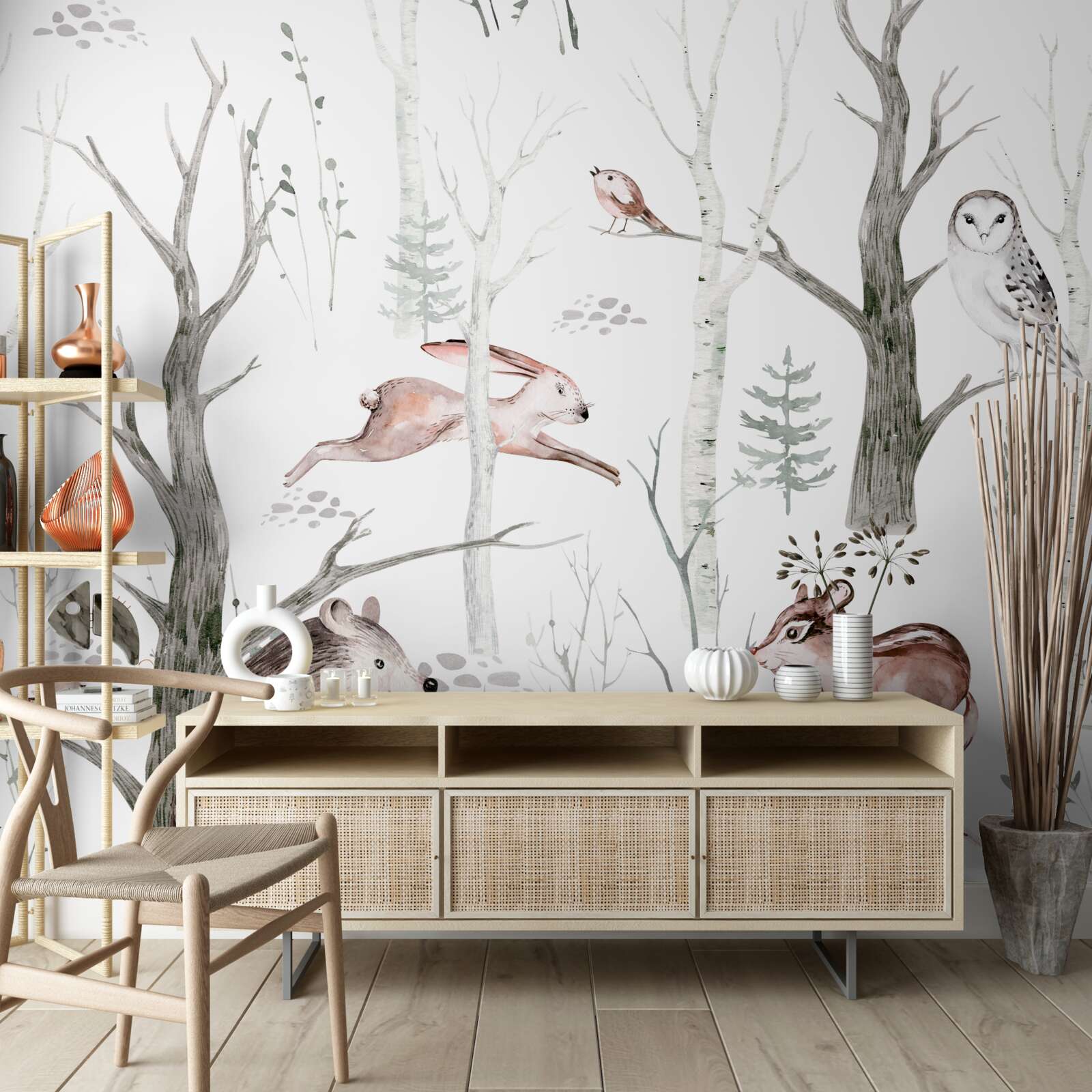 Fototapeta zvierací les