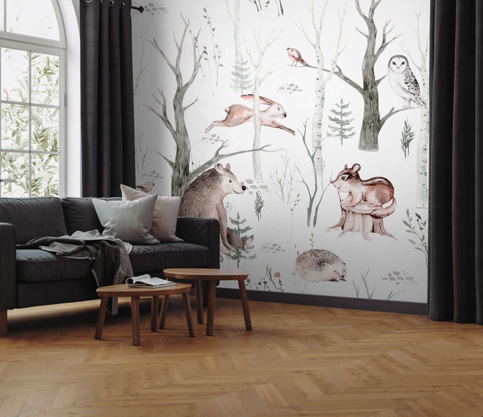 Fototapeta zvierací les