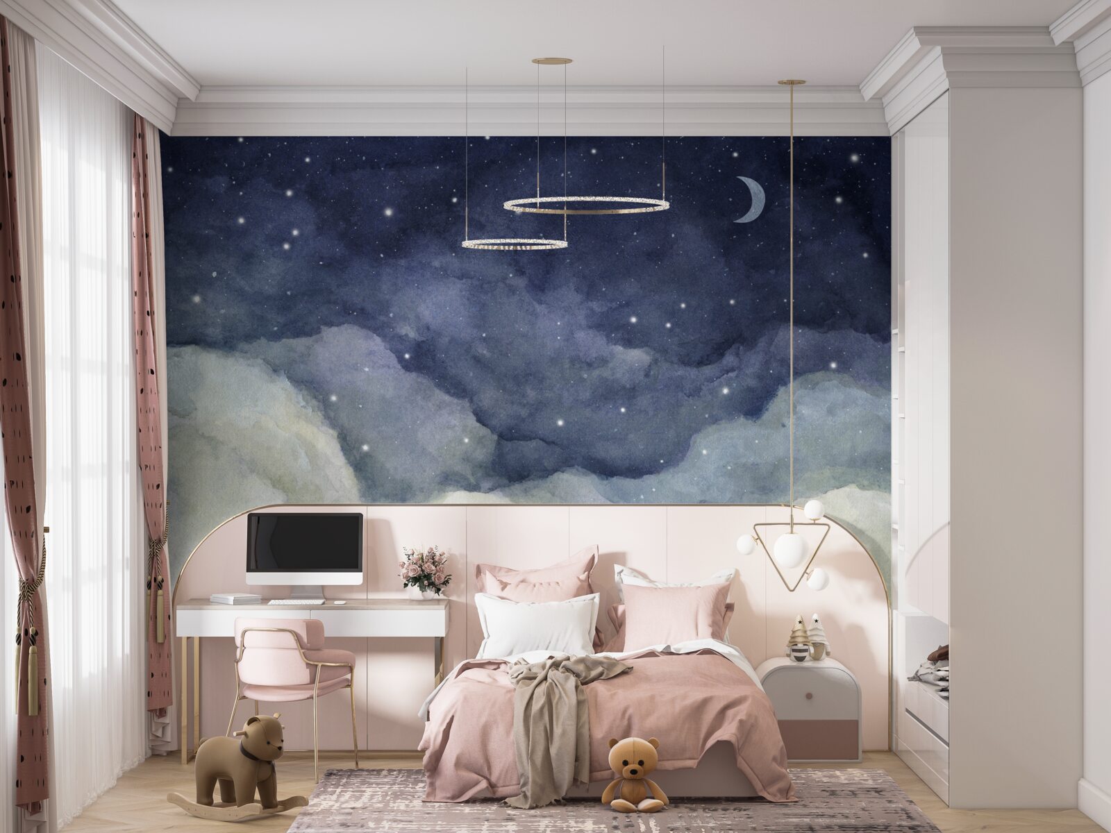 Fototapeta nočná obloha posiata hviezdami