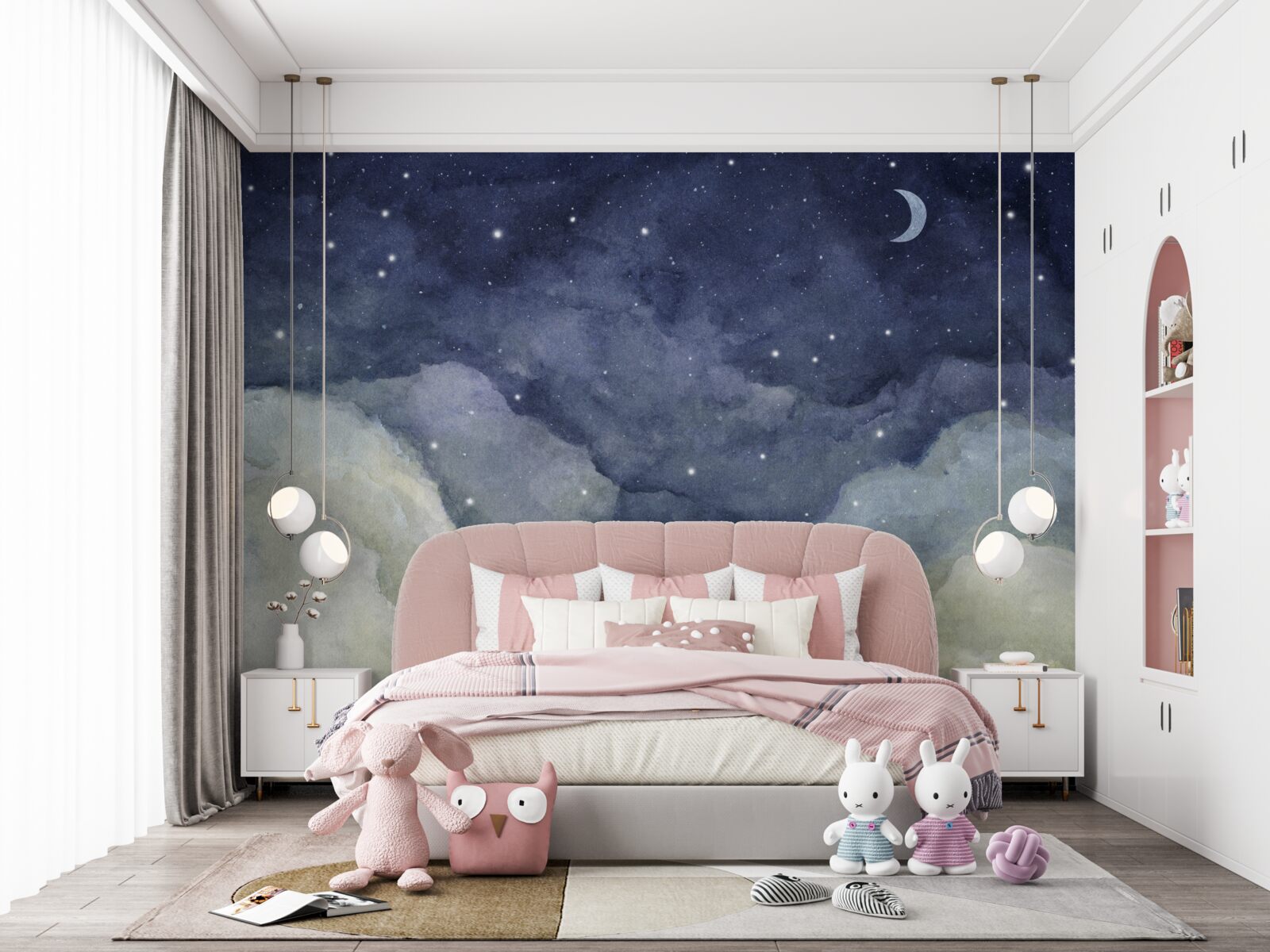 Fototapeta nočná obloha posiata hviezdami