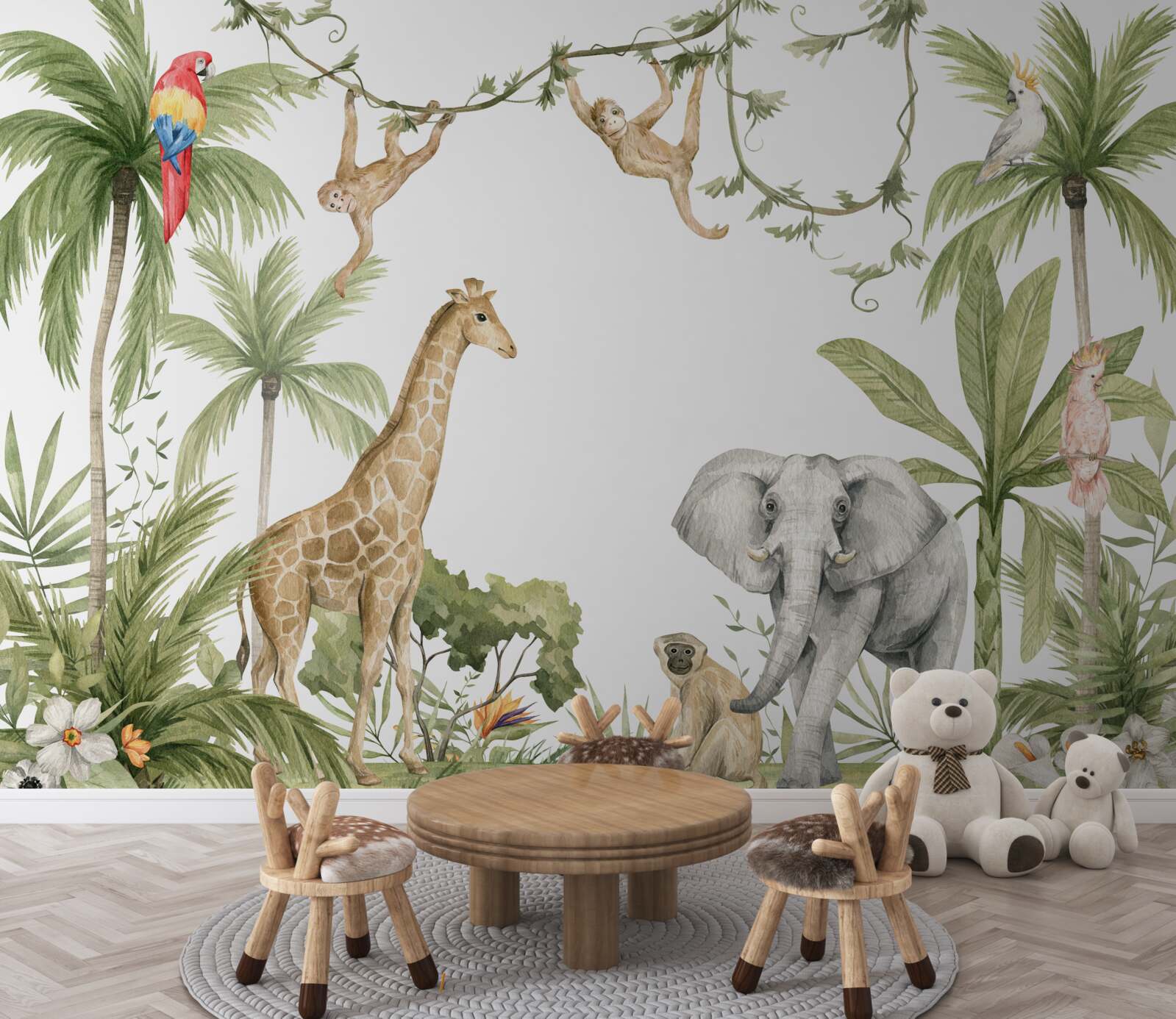 Fototapeta zvieratá v tropickom lese