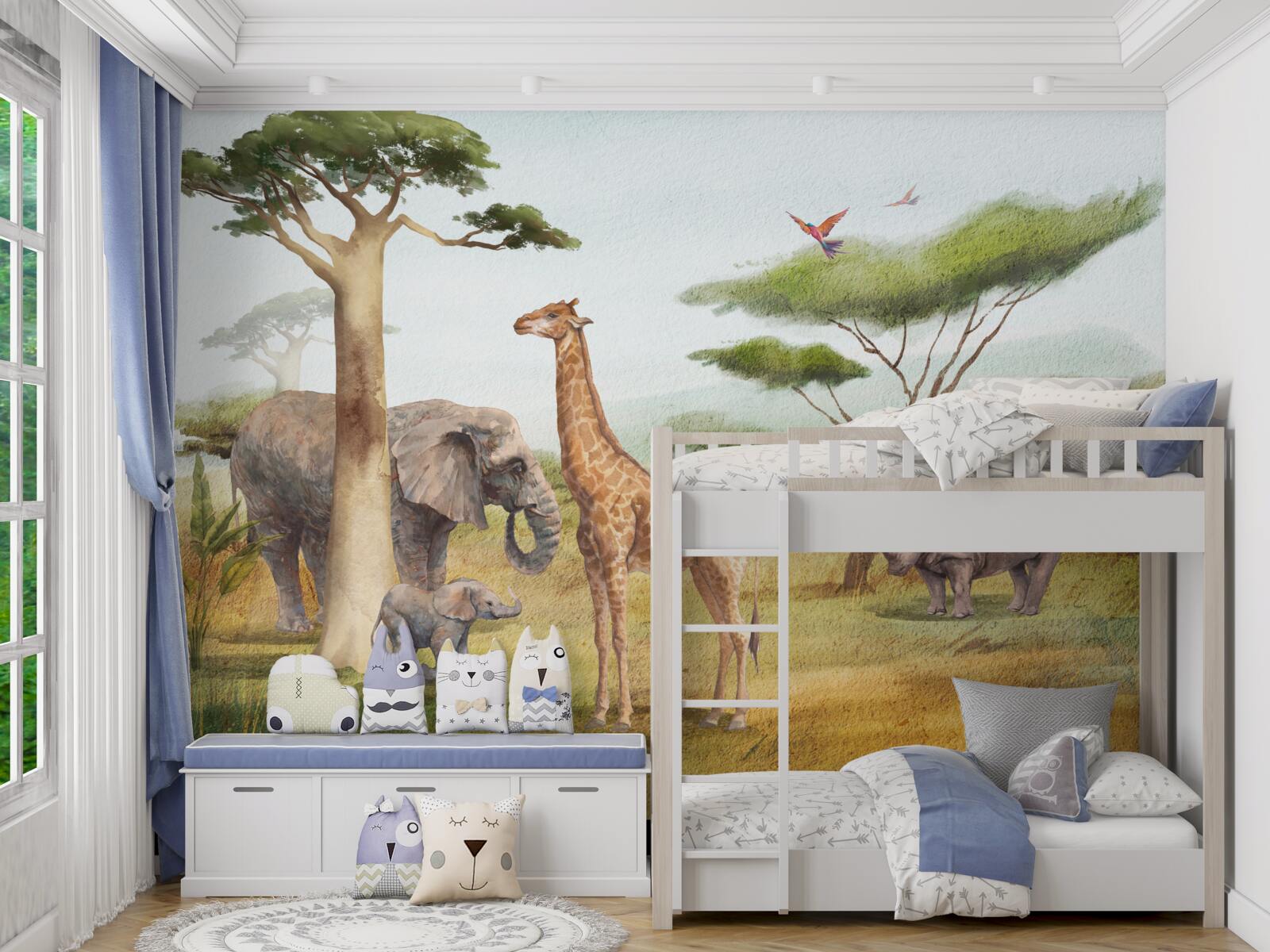 Fototapeta Africké zvieratá na safari