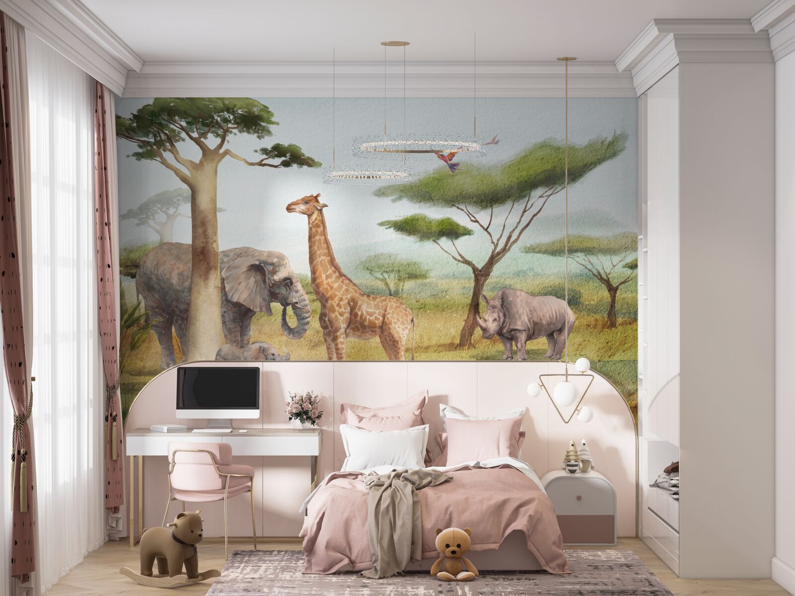 Fototapeta Africké zvieratá na safari