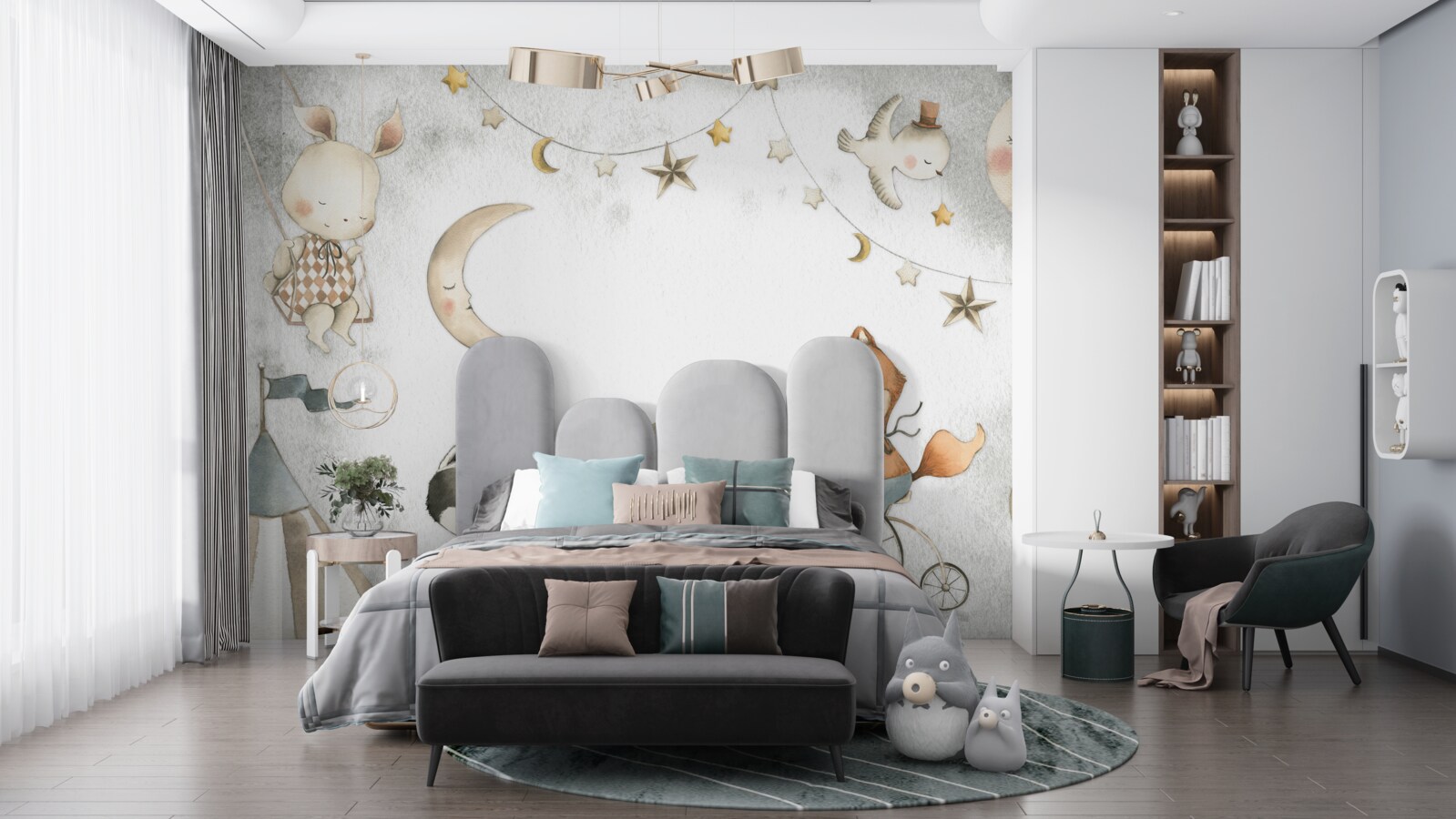 Fototapeta stvorenia sa bavia a trávia čas hraním hier