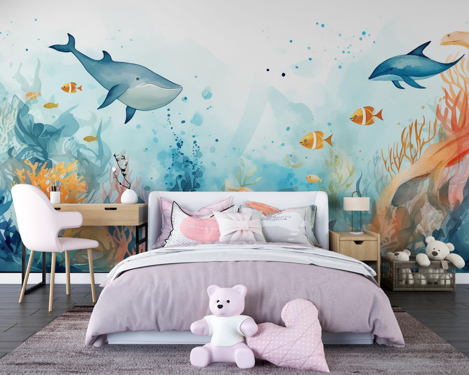 Fototapeta tajomný podmorský vesmír