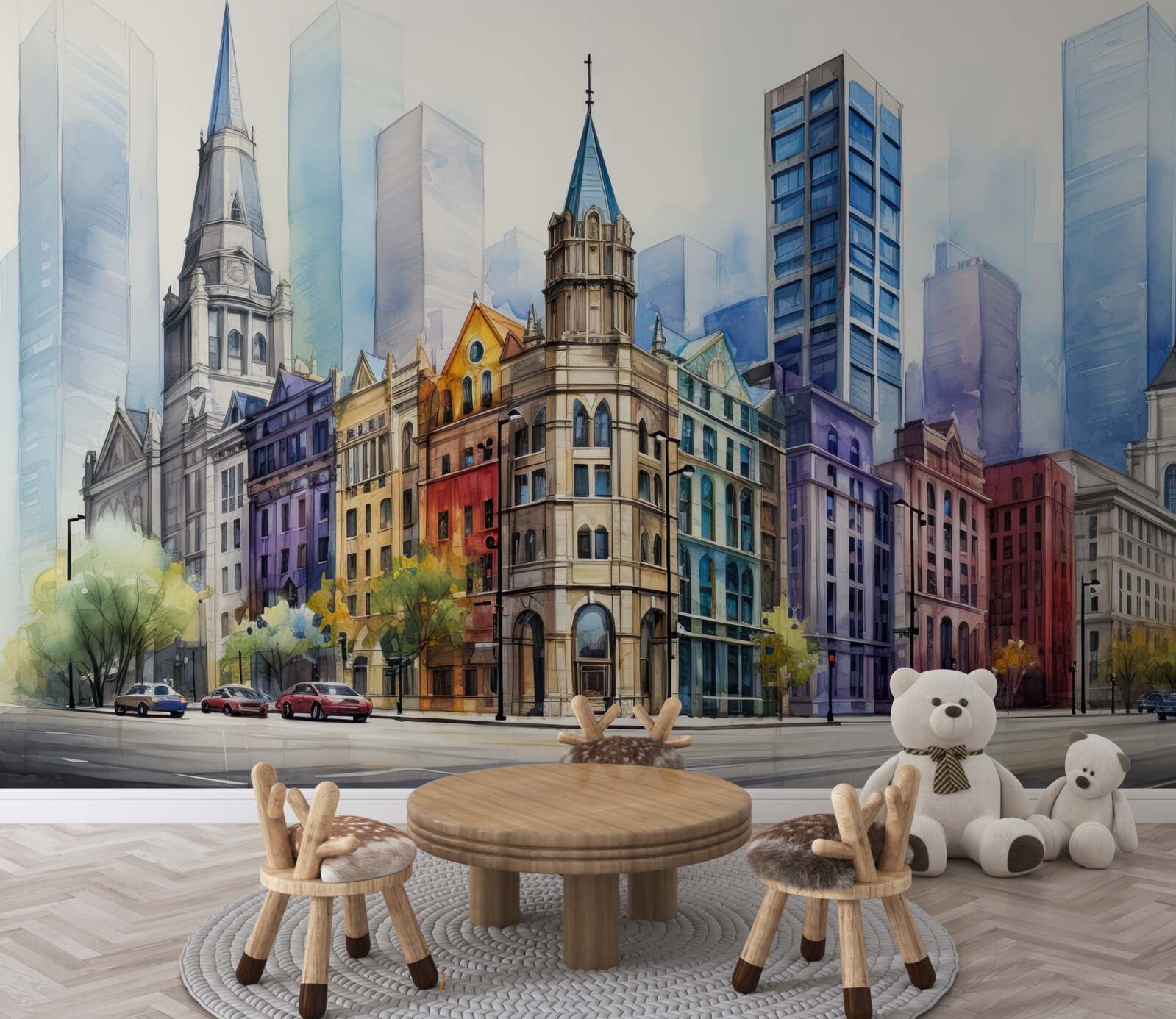 Fototapeta ulica je nakreslená neskutočne krásne