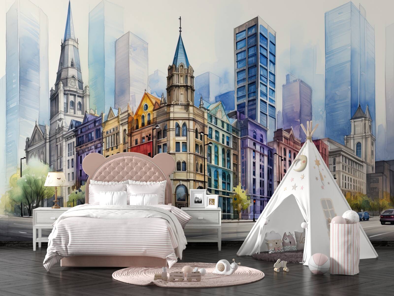 Fototapeta ulica je nakreslená neskutočne krásne