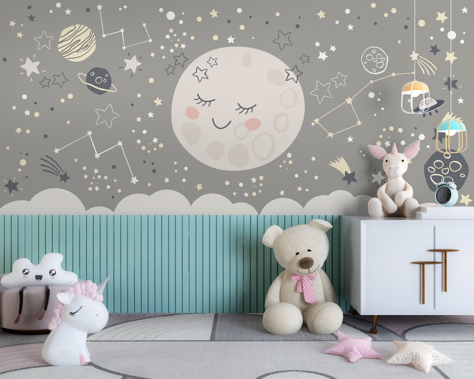 Fototapeta spln so zatvorenými viečkami