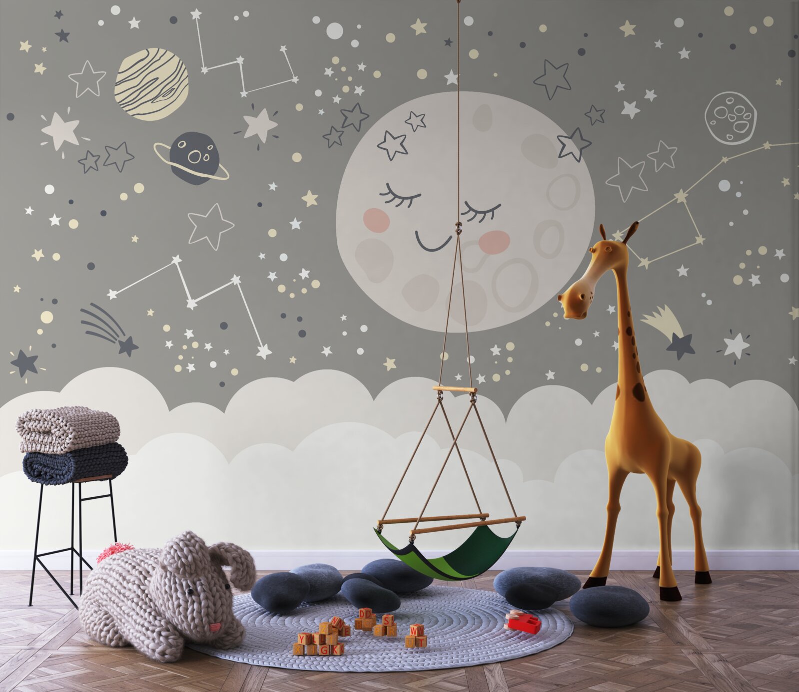 Fototapeta spln so zatvorenými viečkami