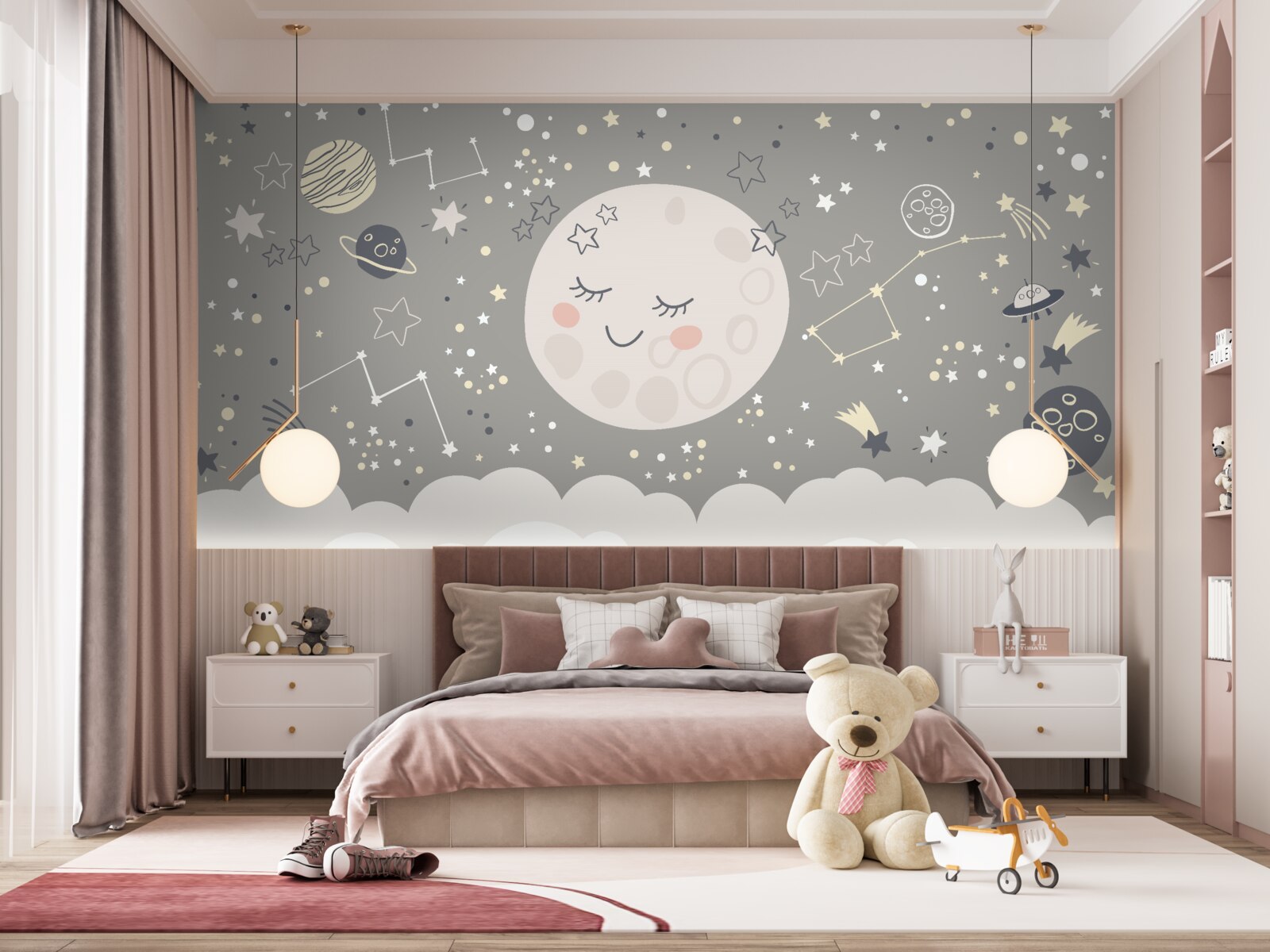 Fototapeta spln so zatvorenými viečkami