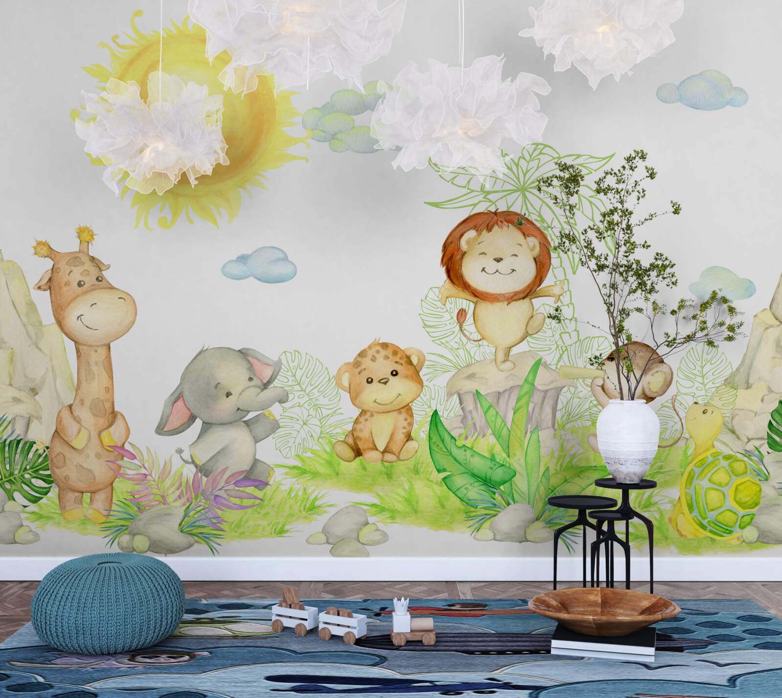 Fototapeta malé zvieratká sa zabávajú