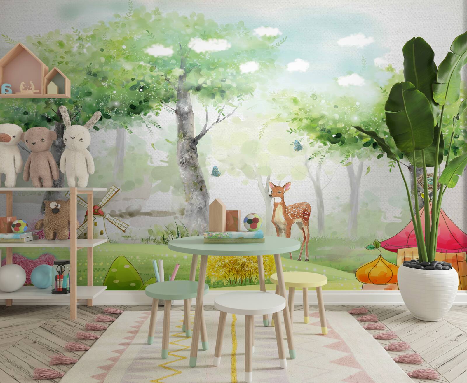 Fototapeta severné zviera na svetlej čistinke