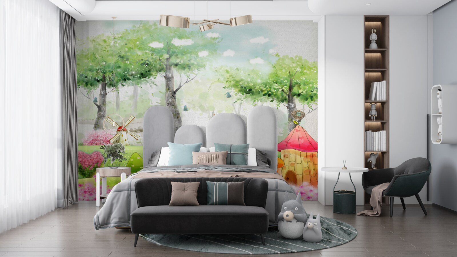 Fototapeta severné zviera na svetlej čistinke