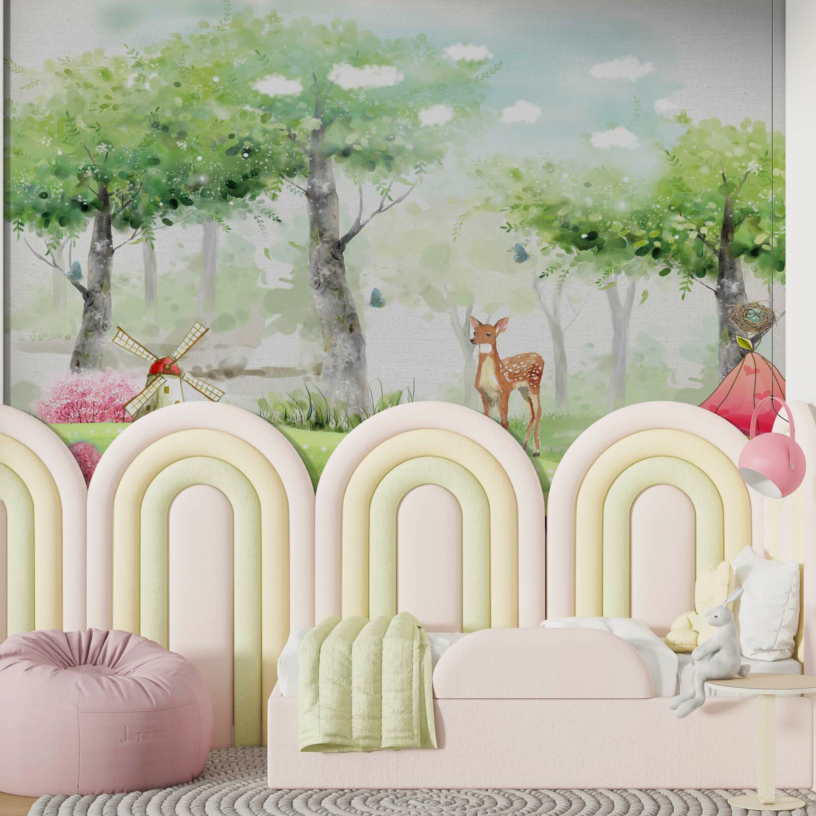 Fototapeta severné zviera na svetlej čistinke