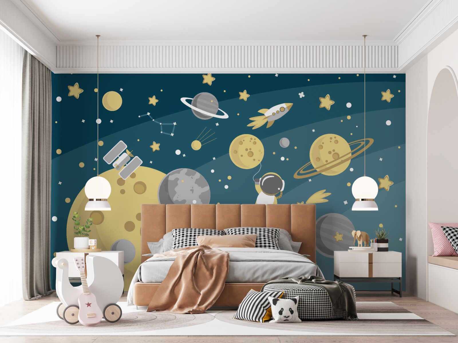 Fototapeta osobnosť medzi rozmanitosťou planét vo vesmíre