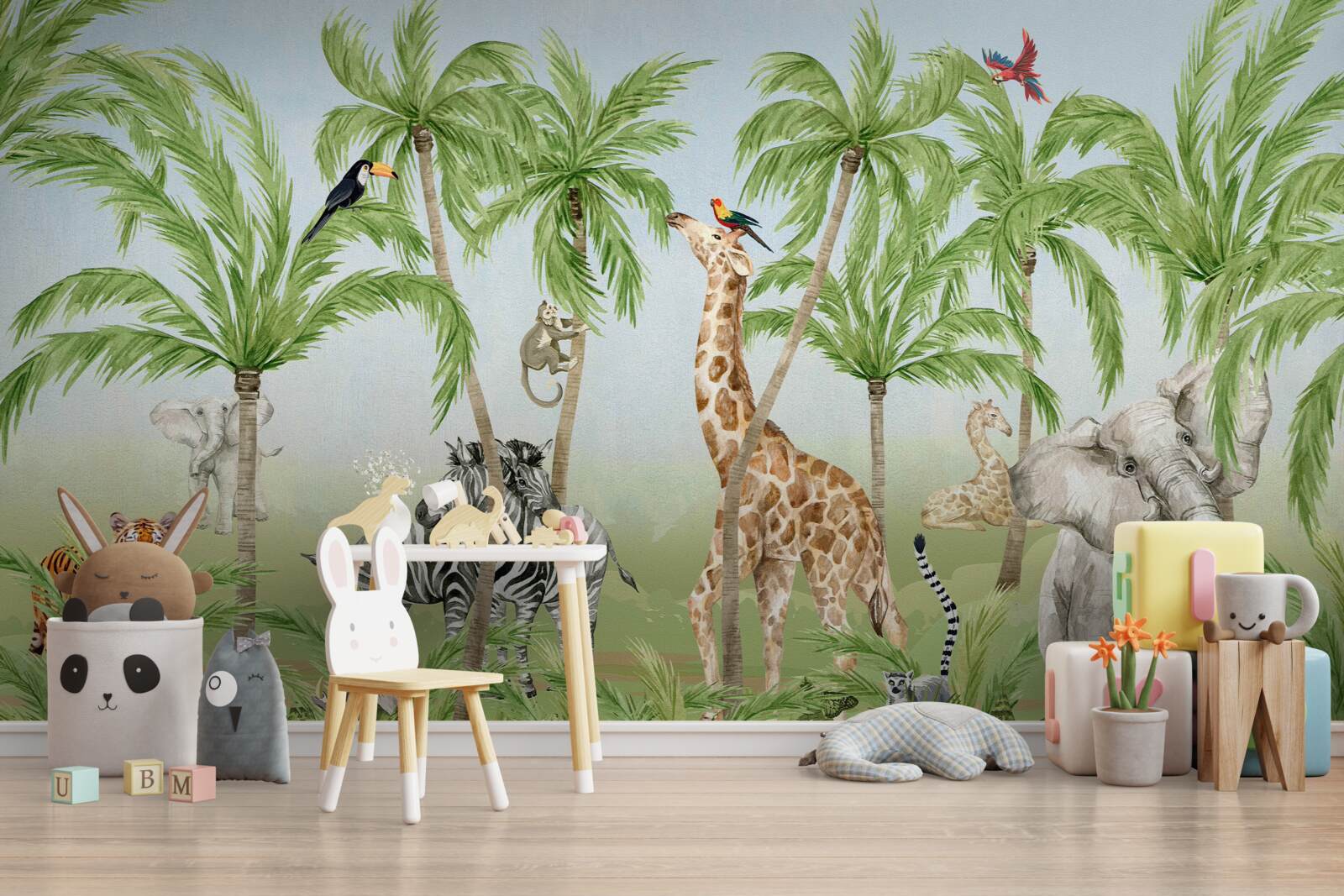 Fototapeta stvorenia chodia v tropickej džungli