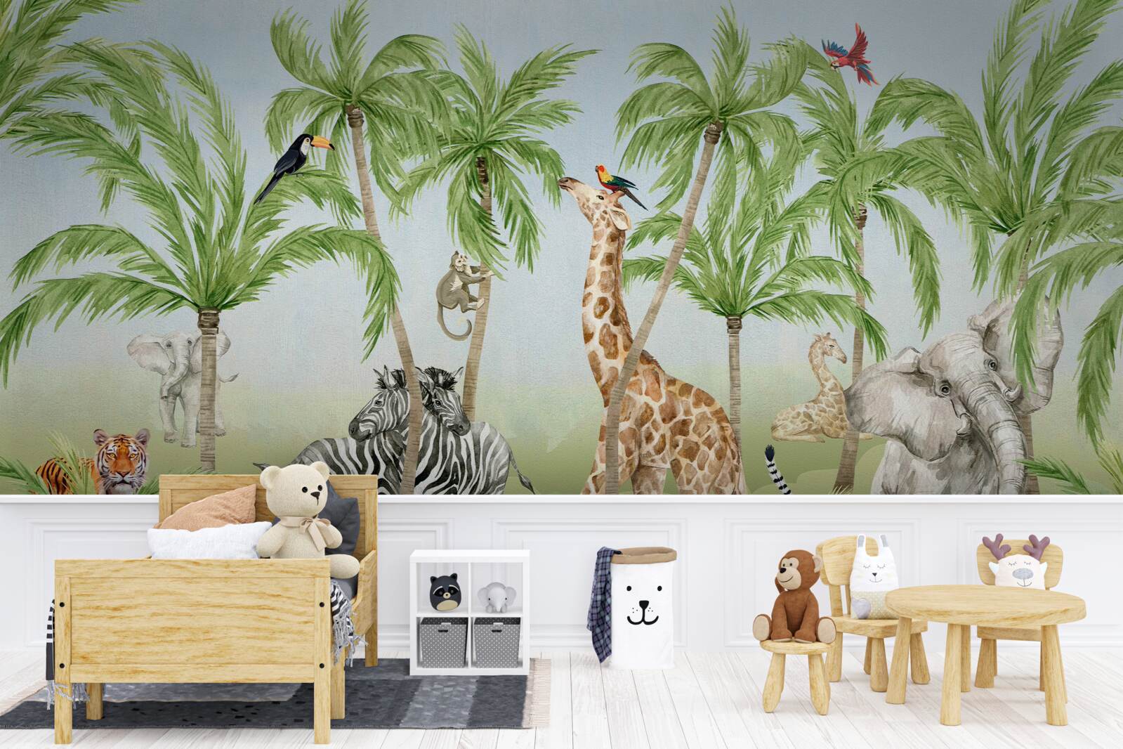 Fototapeta stvorenia chodia v tropickej džungli