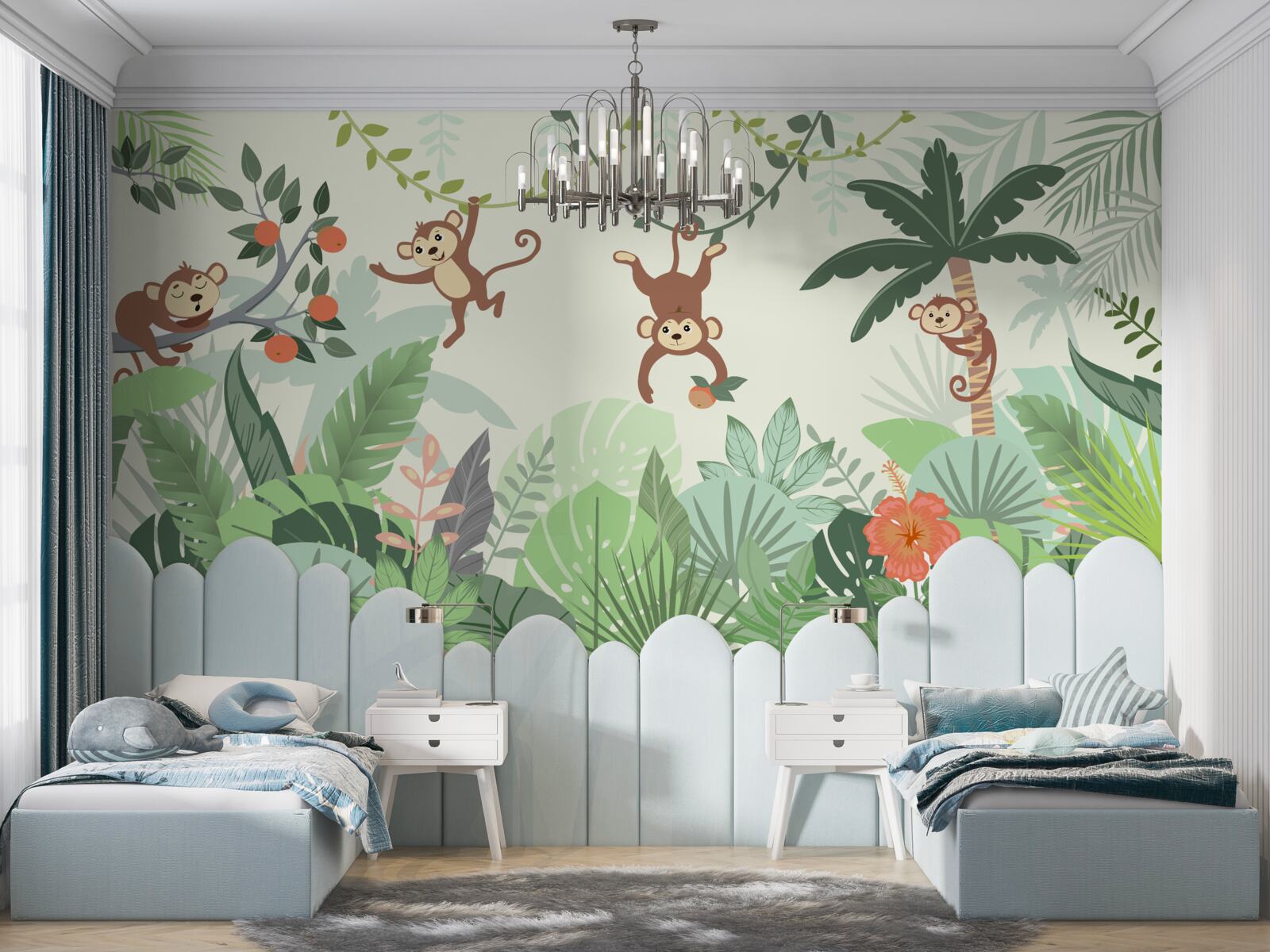 Fototapeta divoké vyčíňanie malých opíc