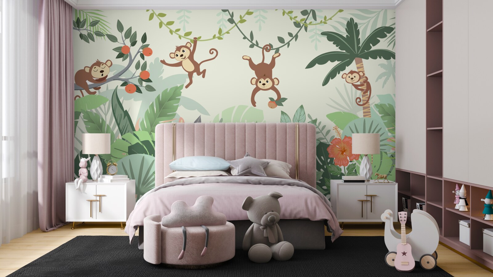 Fototapeta divoké vyčíňanie malých opíc