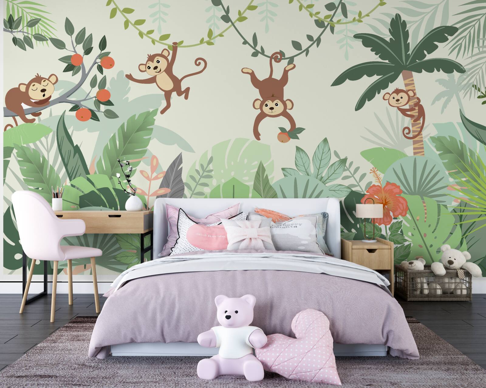 Fototapeta divoké vyčíňanie malých opíc