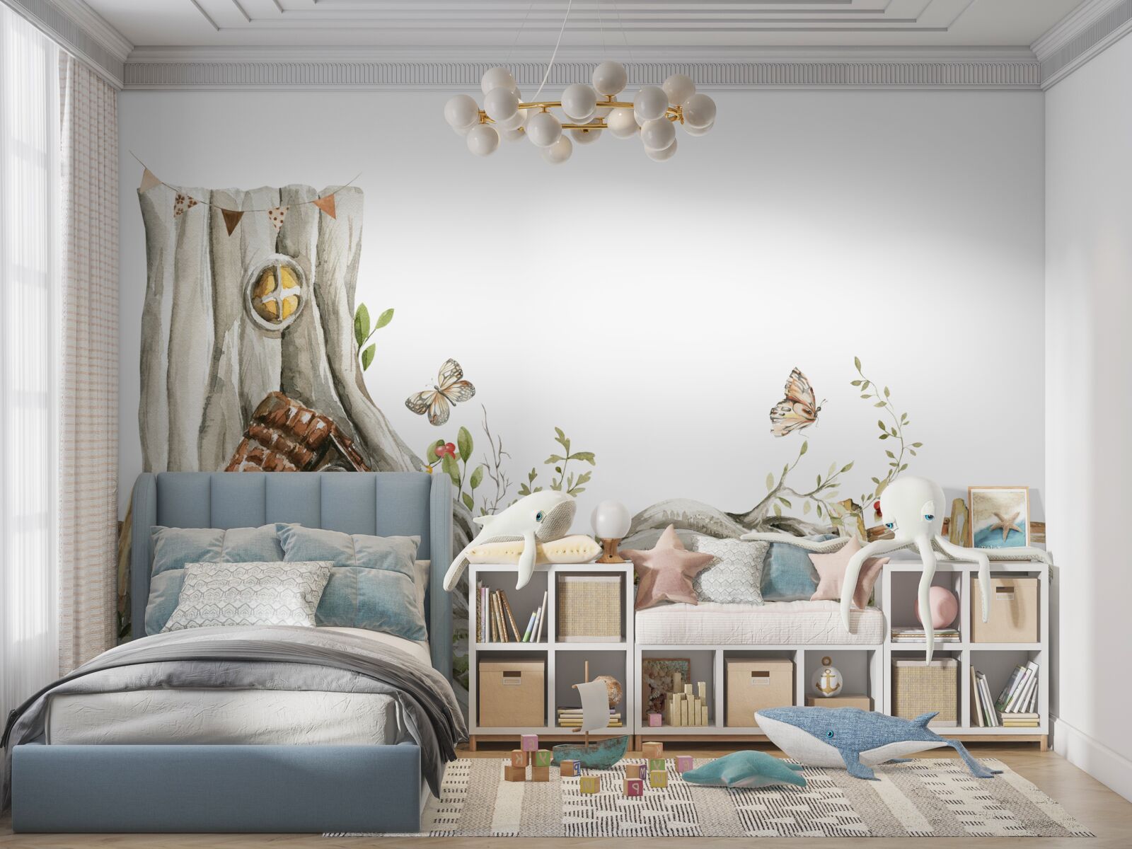 Fototapeta vchod do dreveného príbytku obyvateľa lesa