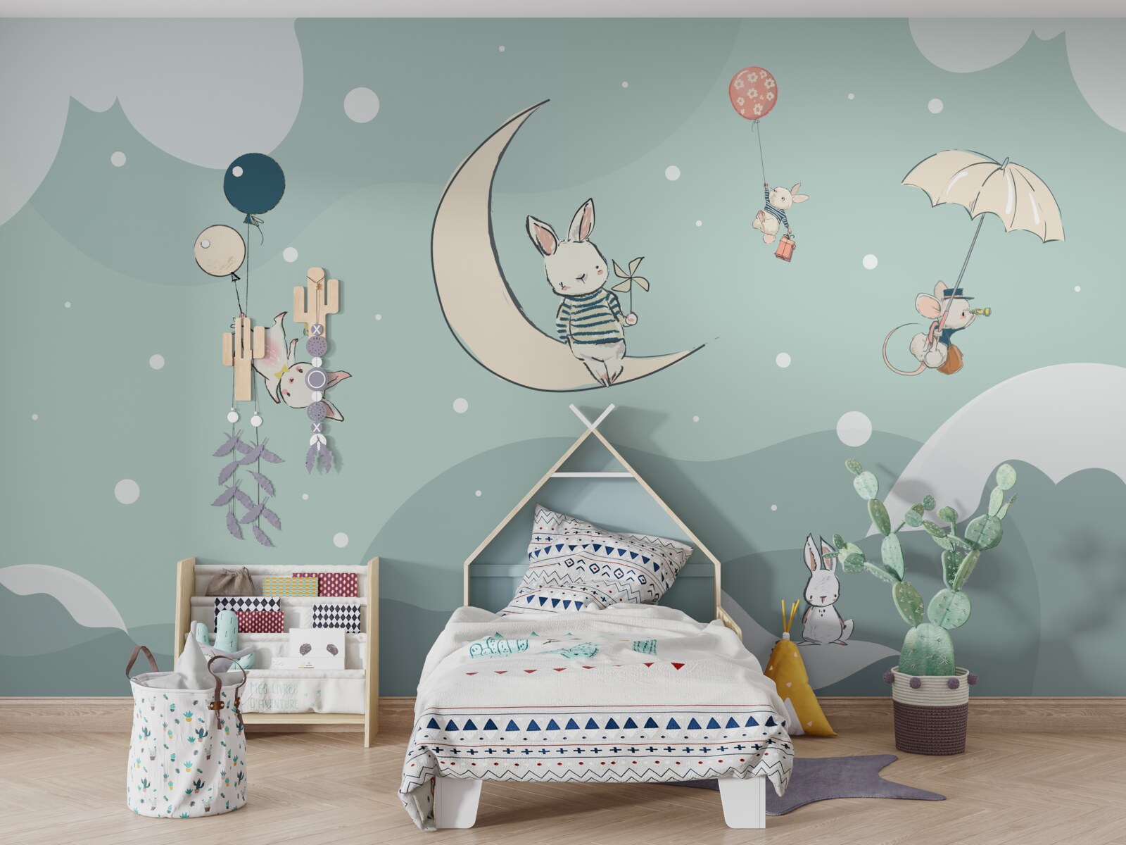 Fototapeta stvorenia sa hrajú v rozľahlosti neba