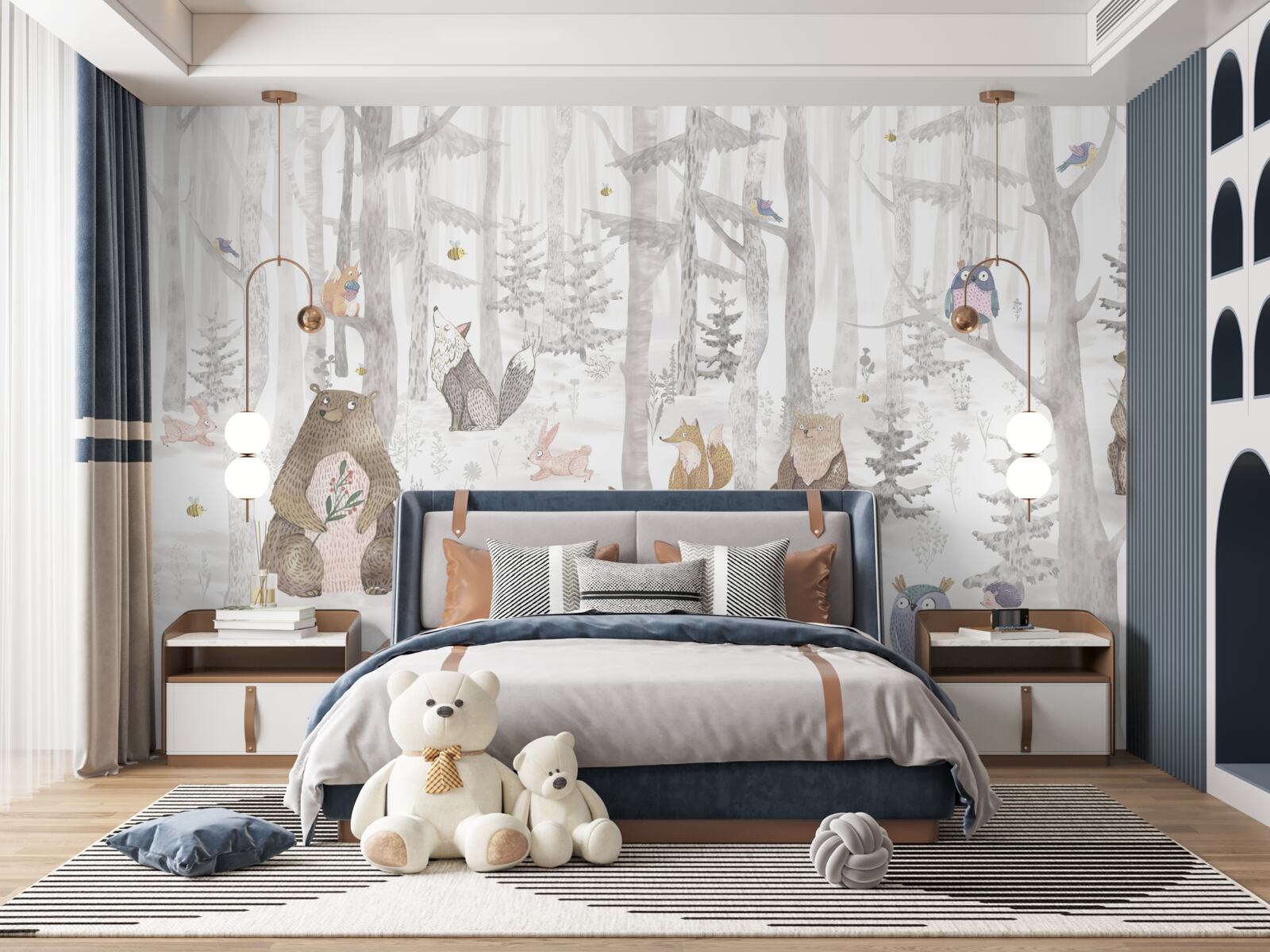 Fototapeta v lese žijú medvede a rôzne iné zvieratá