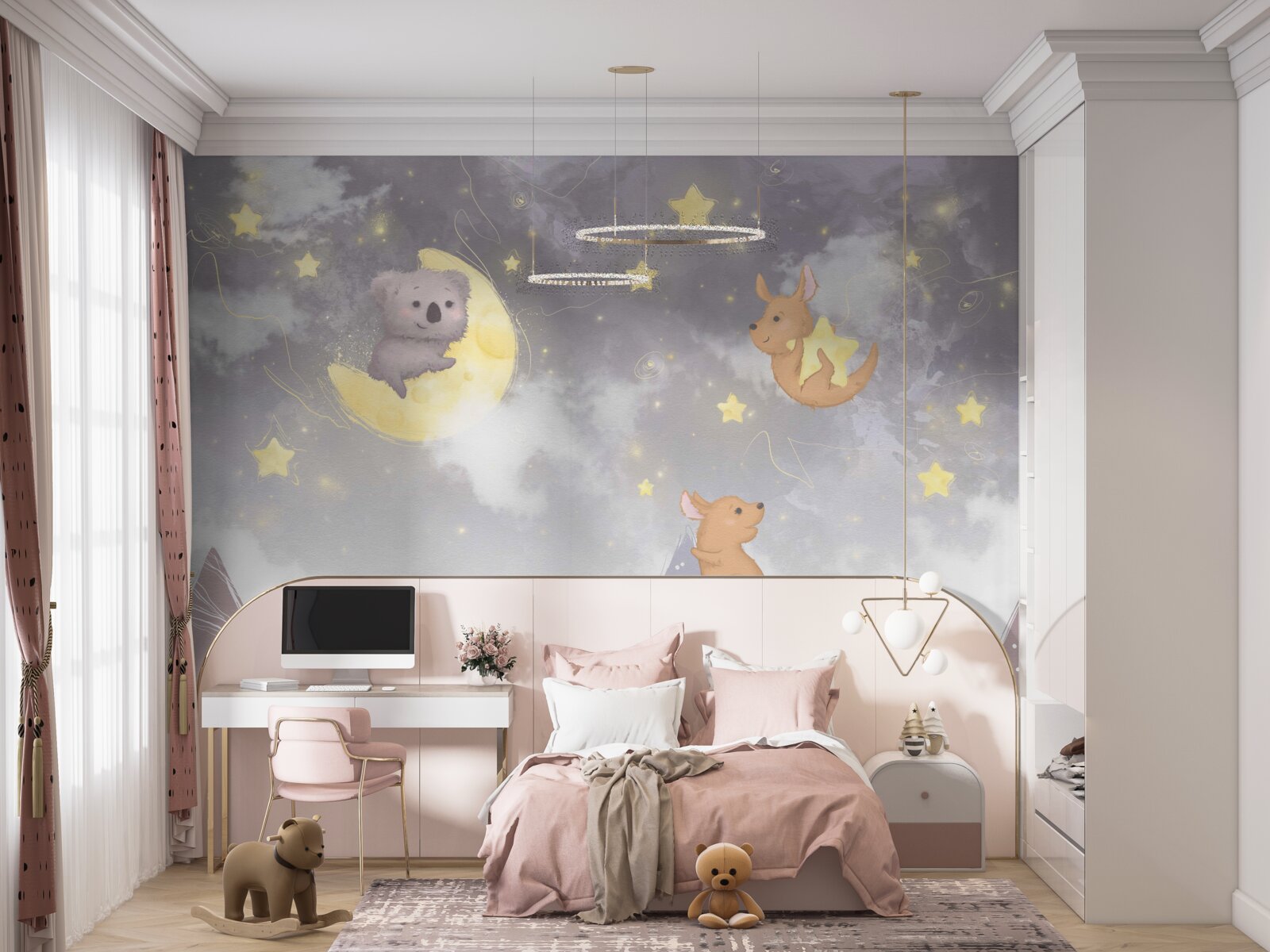 Fototapeta bytosti na astrálnych telách a satelitoch