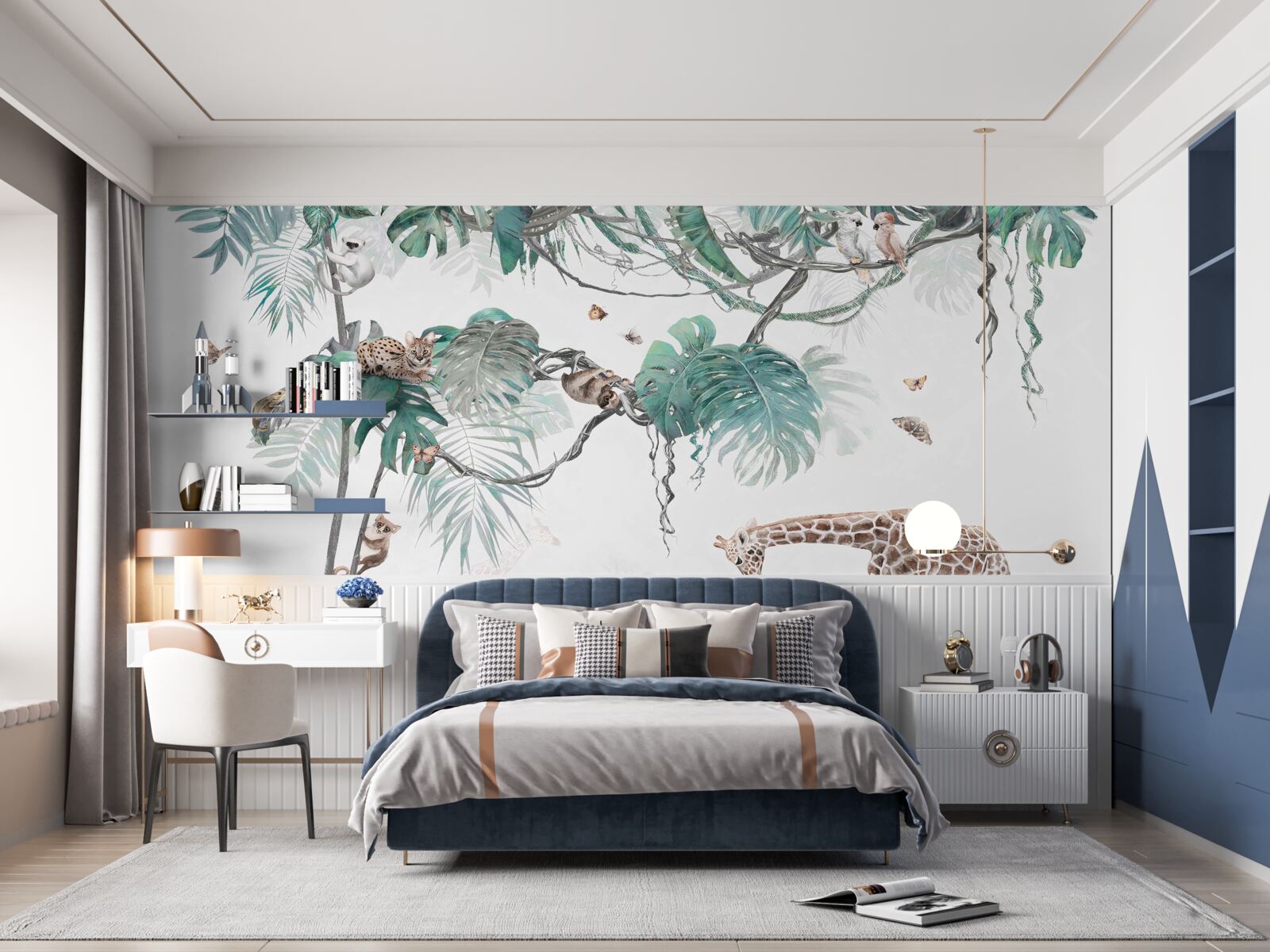 Fototapeta zvieratá trávia svoj voľný čas v lese