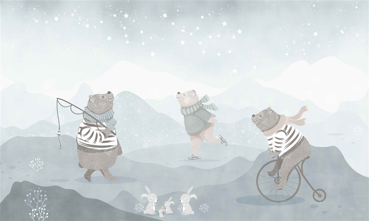 Fototapeta odpočívajúce medvede