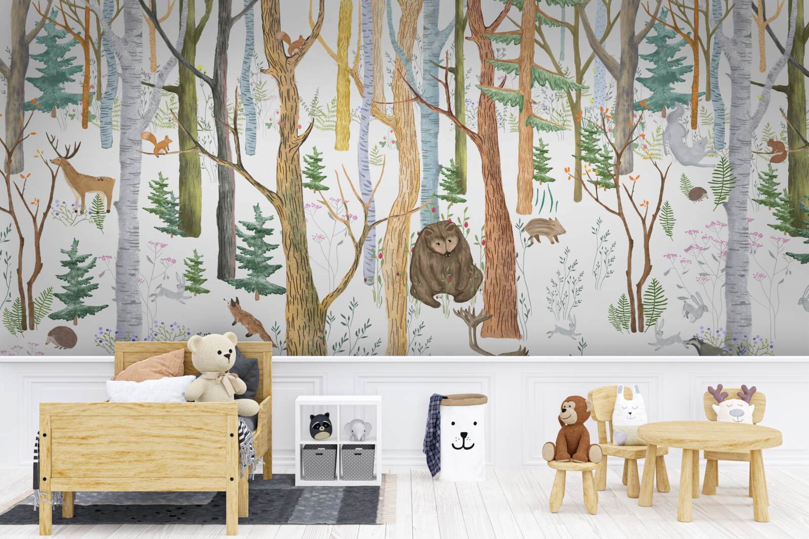 Fototapeta zvieratá chodia po lese