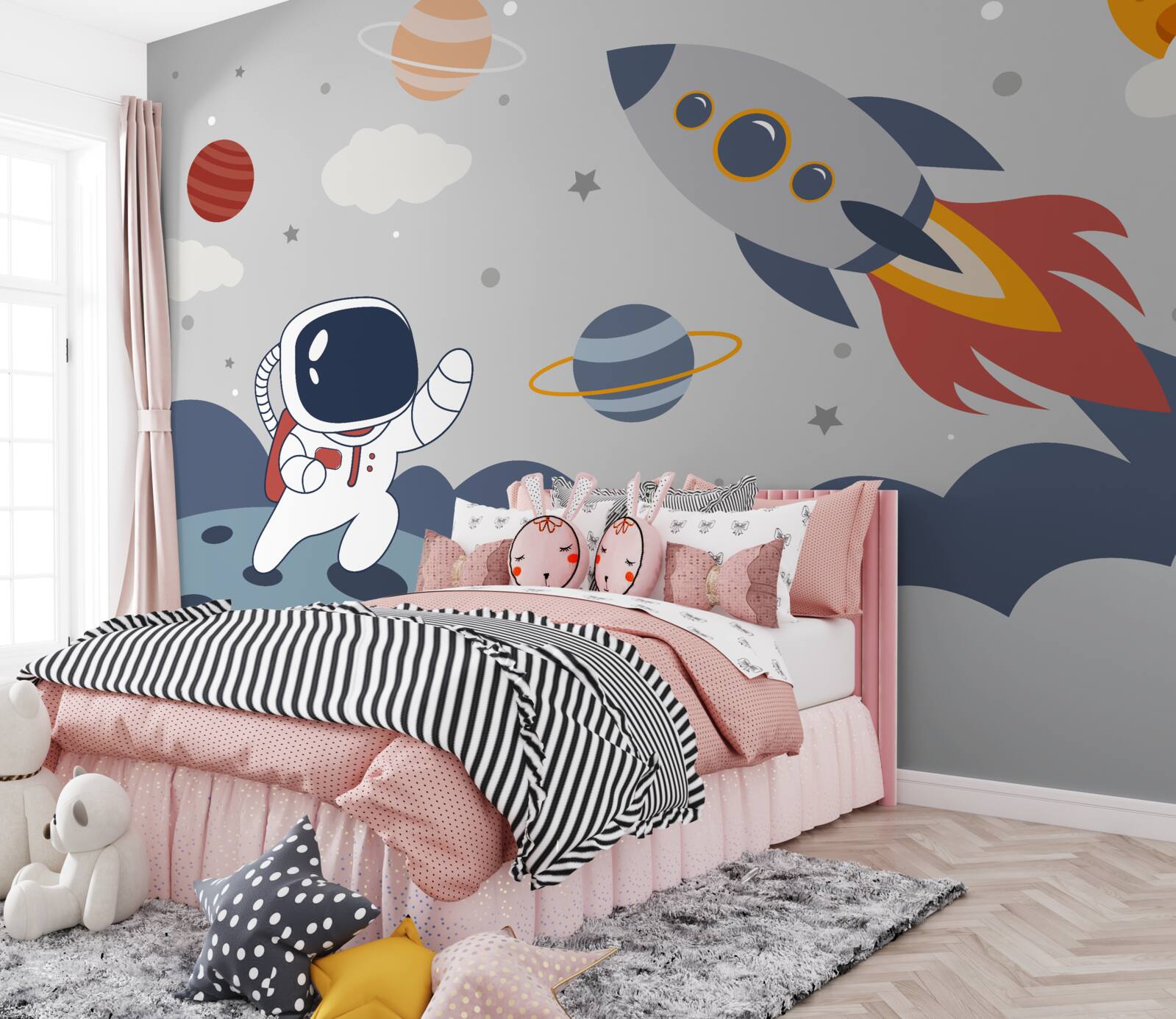 Fototapeta jednotlivca vo vesmíre