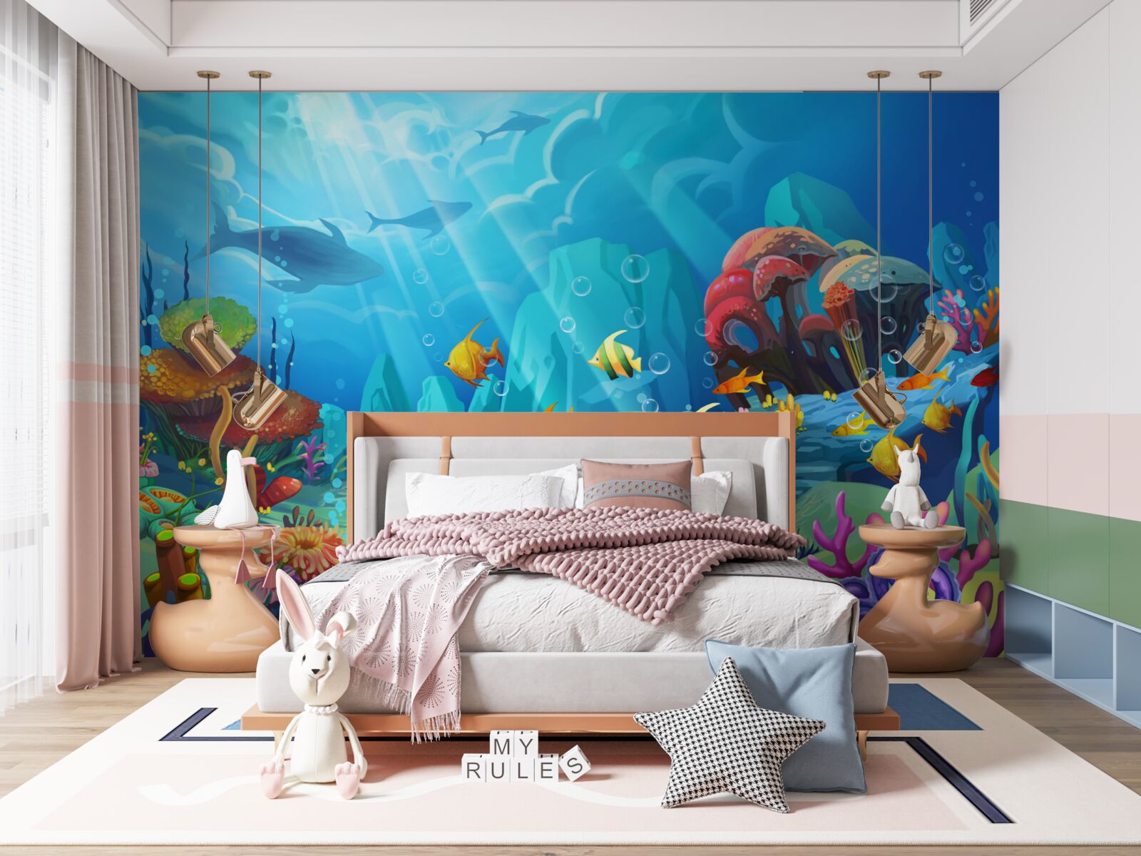 Fototapeta podmorský vesmír plný farieb