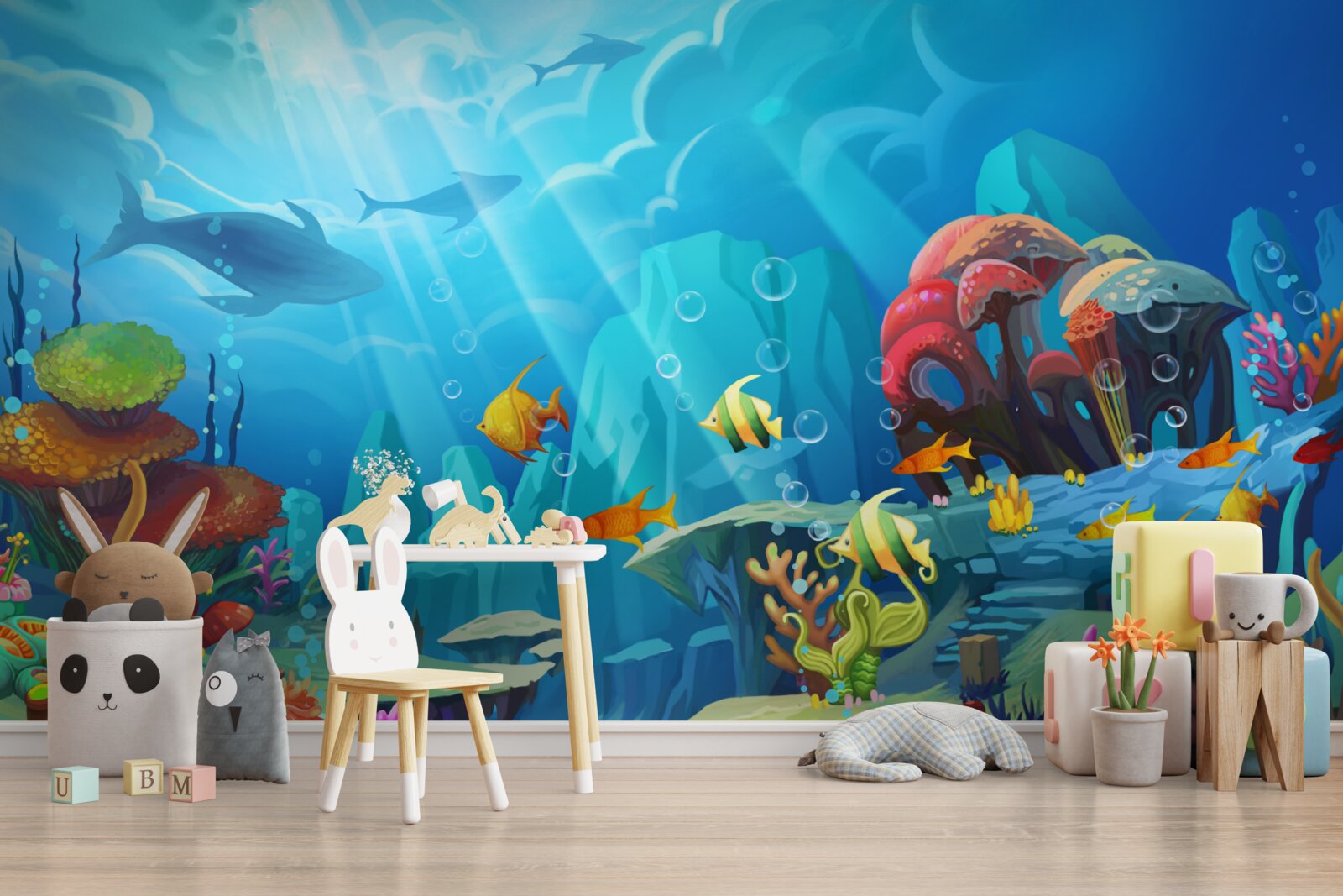 Fototapeta podmorský vesmír plný farieb