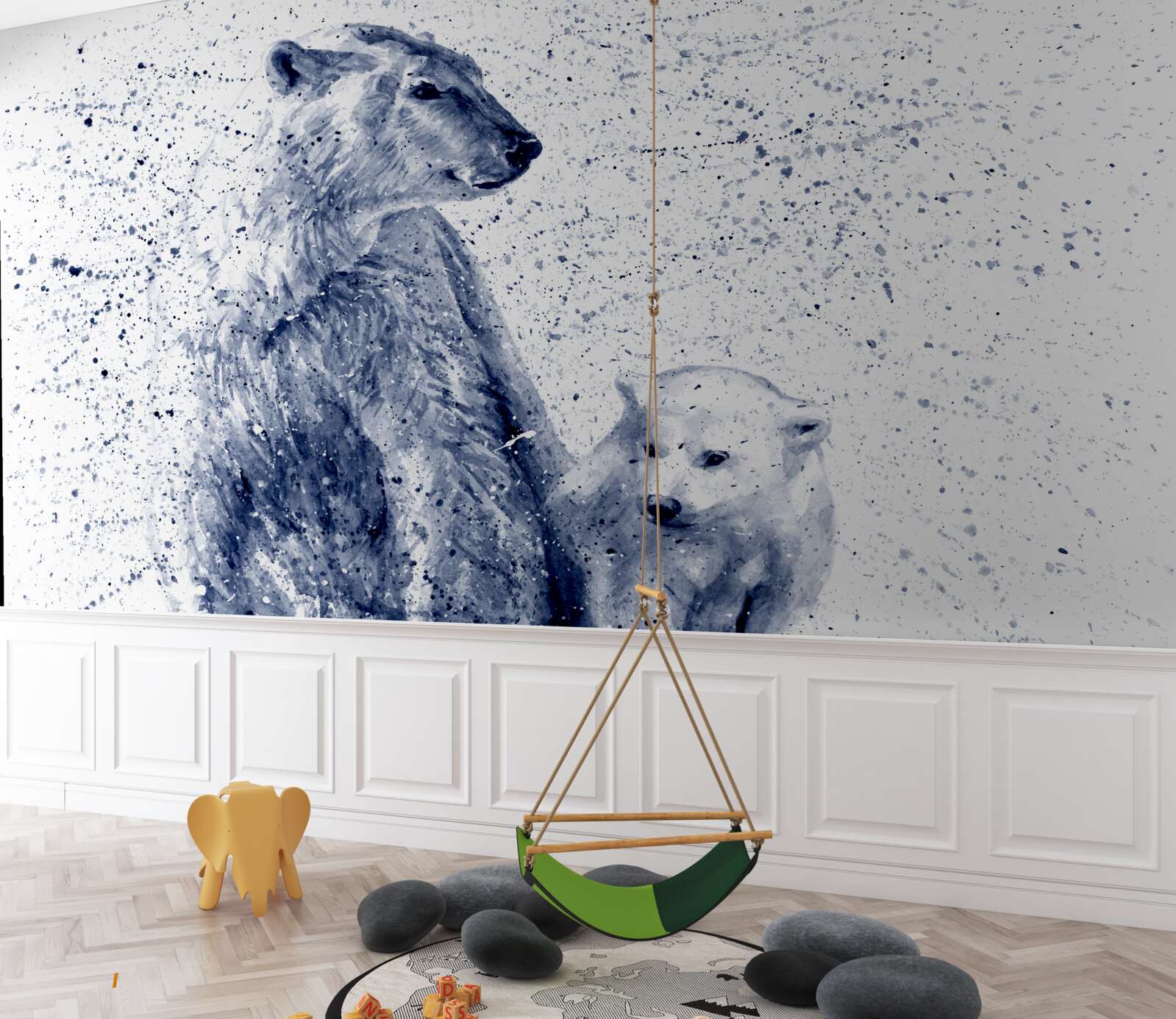 Fototapeta ľadové medvede: matka a dieťa