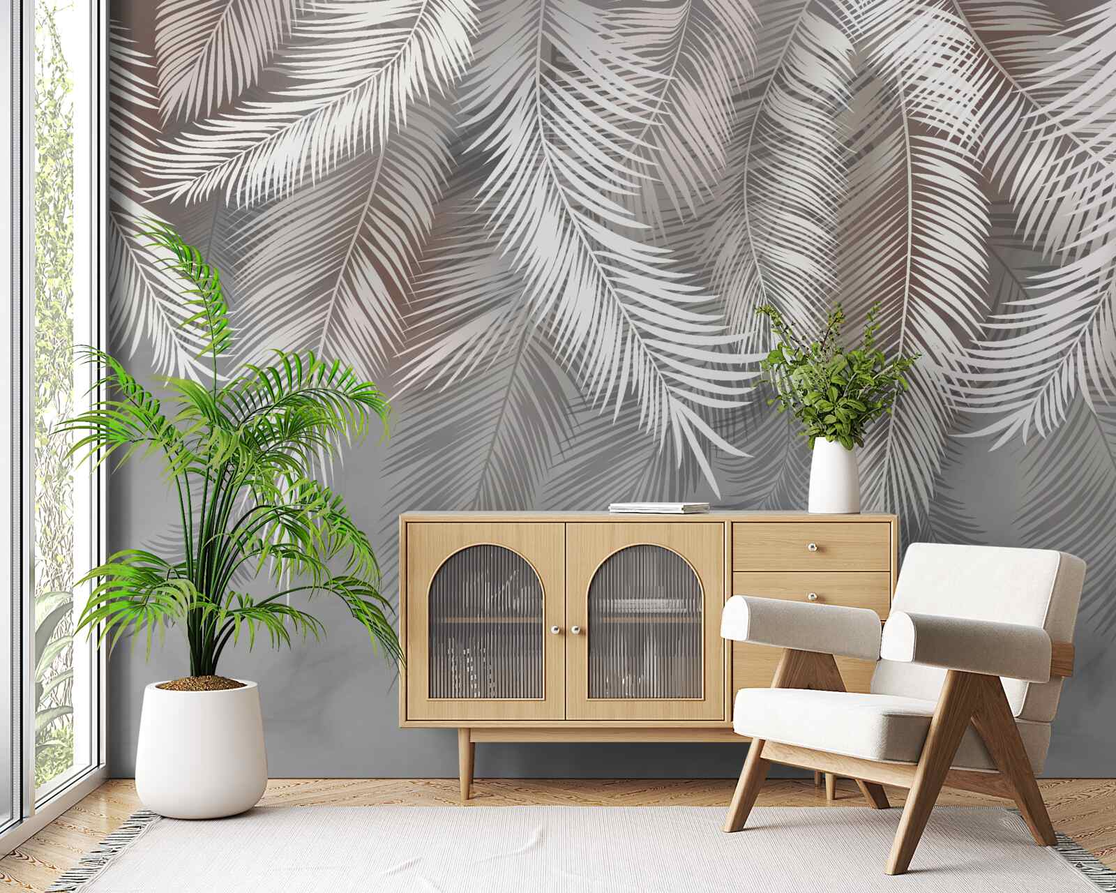 Fototapeta tyč v pozadí je šedá