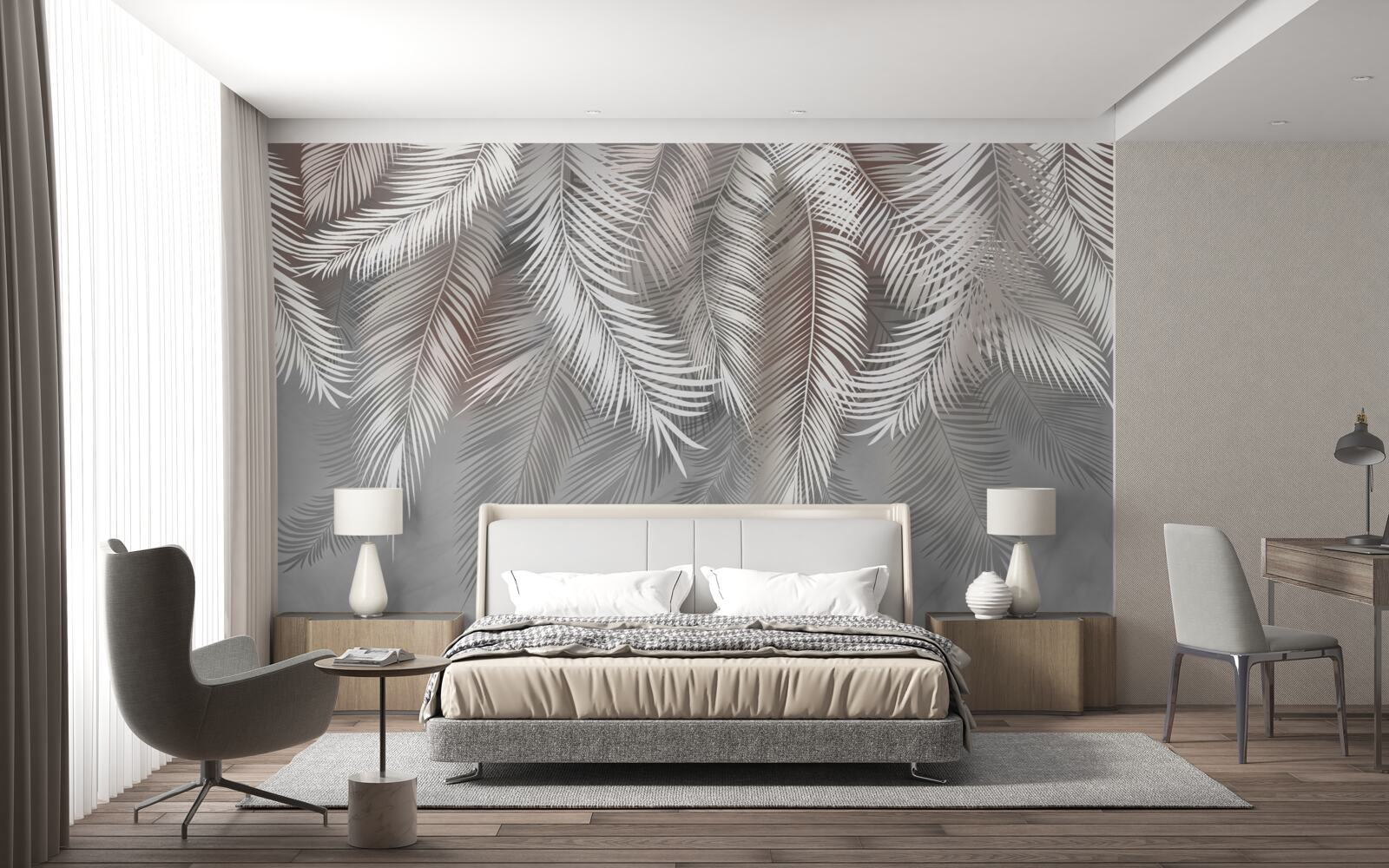 Fototapeta tyč v pozadí je šedá