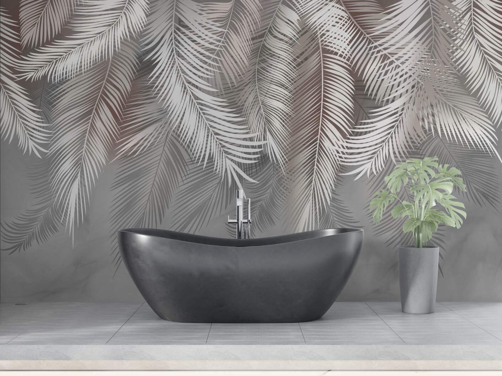 Fototapeta tyč v pozadí je šedá