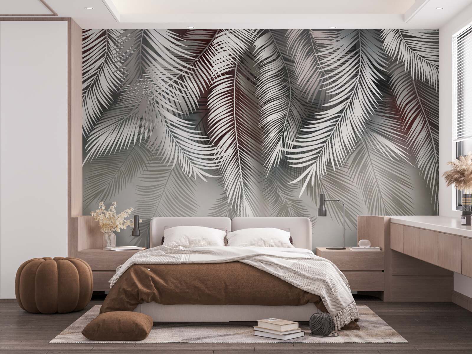 Fototapeta palmové listy obrátené hore nohami