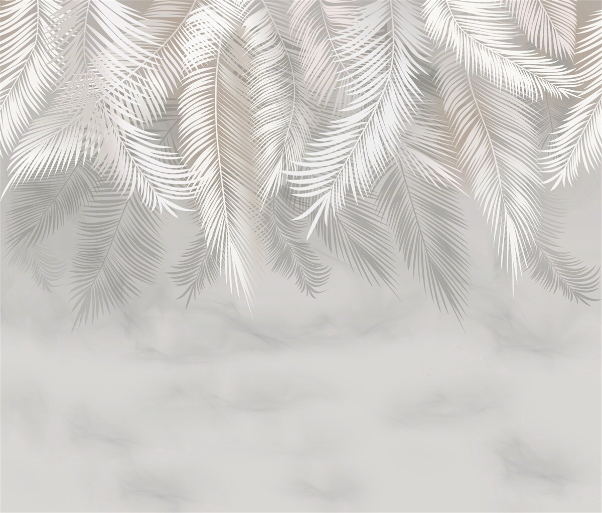 Fototapeta palmové listy v tme