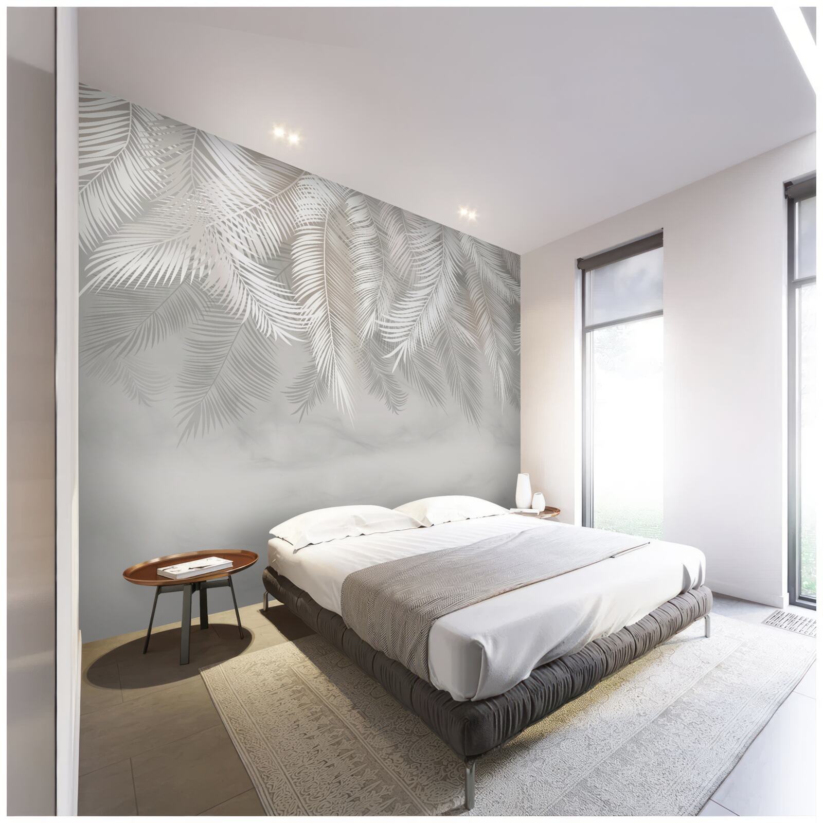 Fototapeta palmové listy v tme