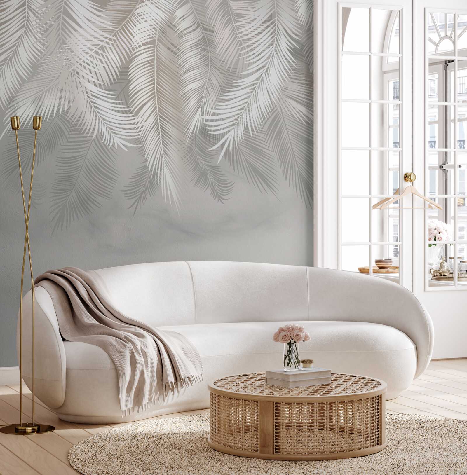 Fototapeta palmové listy v tme