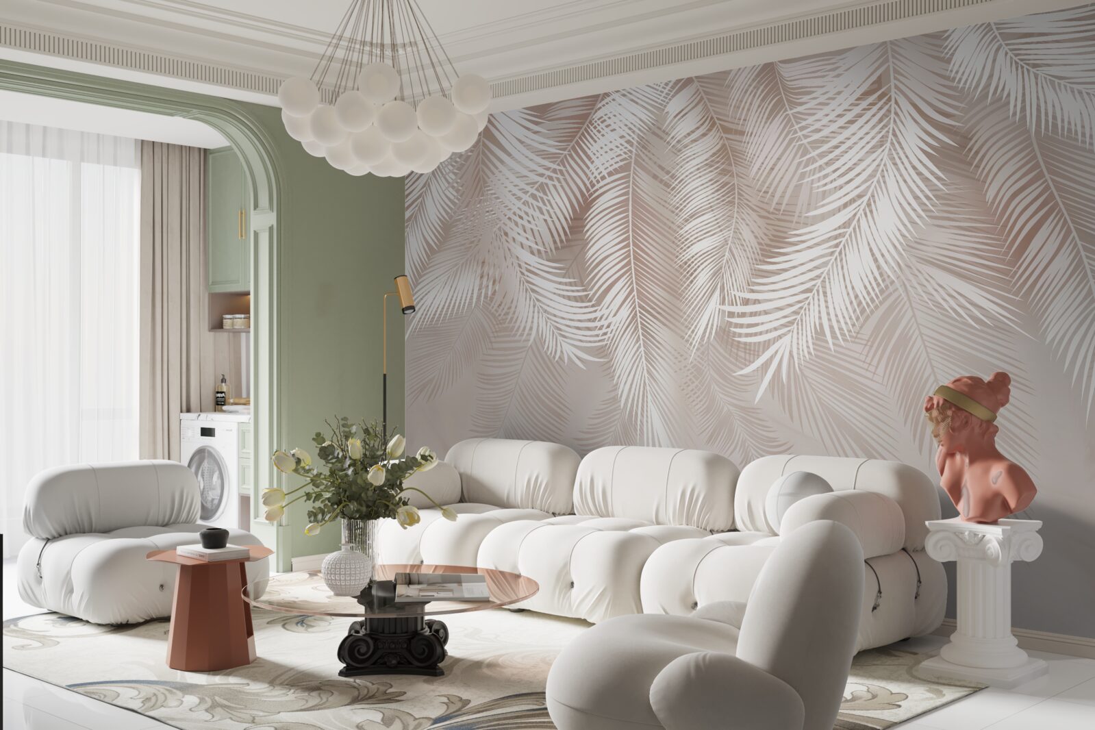 Fototapeta perie v ružovo-svetlých odtieňoch