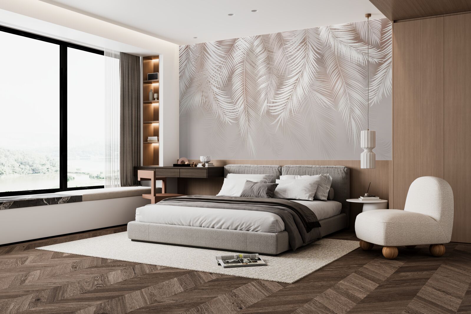 Fototapeta jemné ružové perie