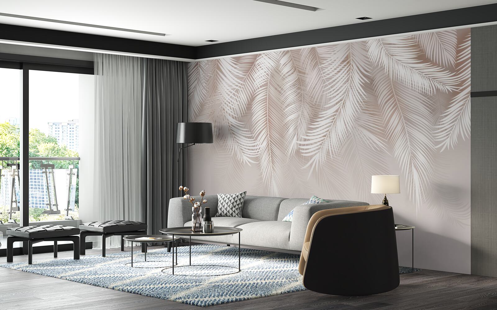 Fototapeta jemné ružové perie