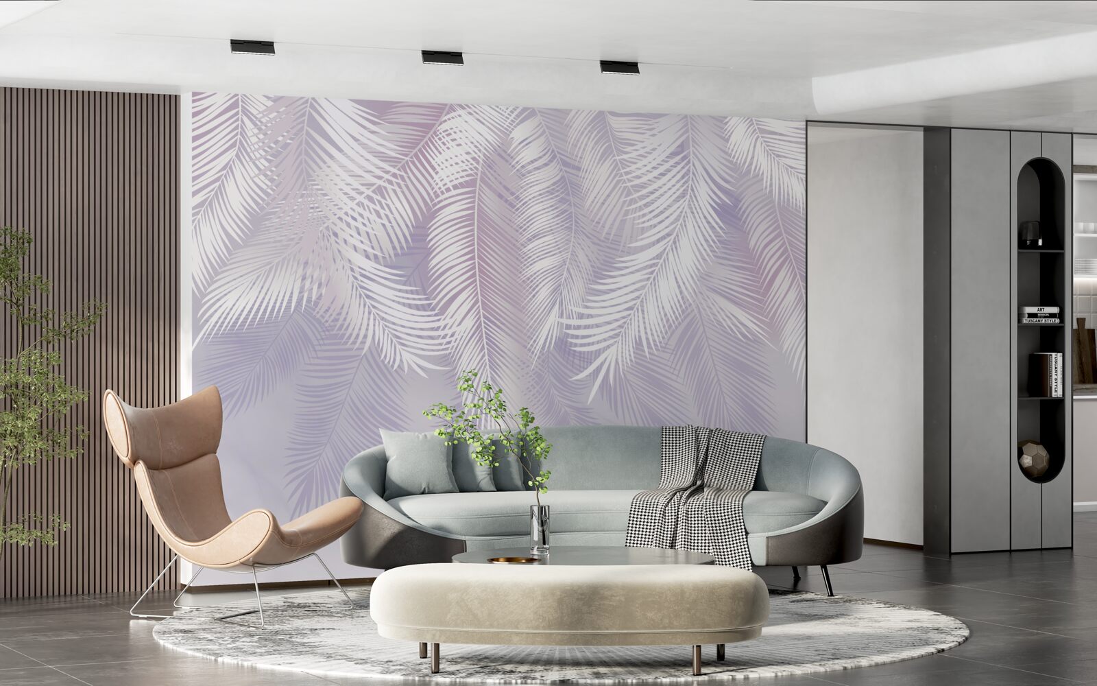 Fototapeta tropické listy, ktoré padajú