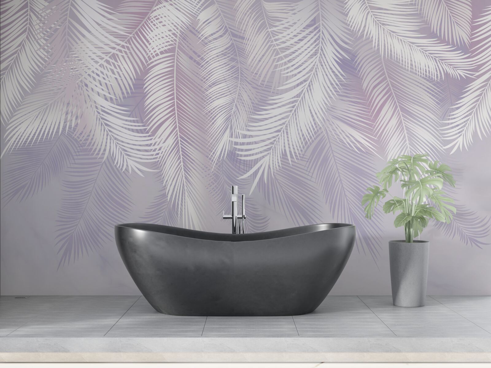 Fototapeta tropické listy, ktoré padajú