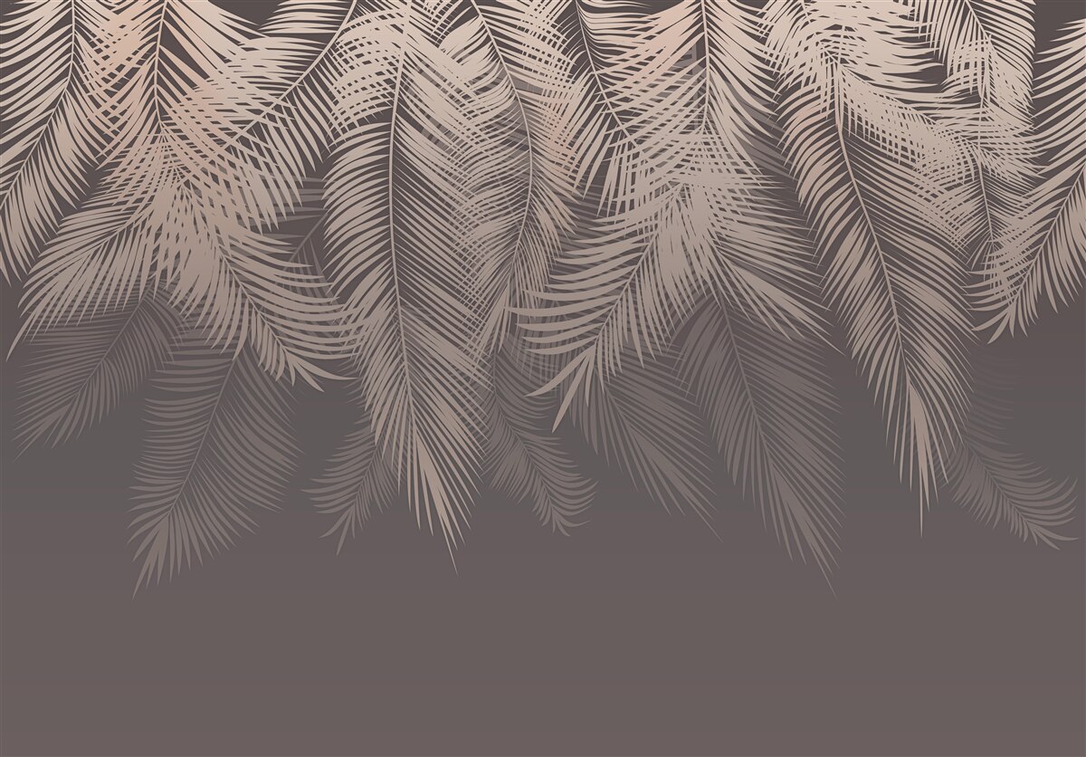 Fototapeta zlaté palmové listy