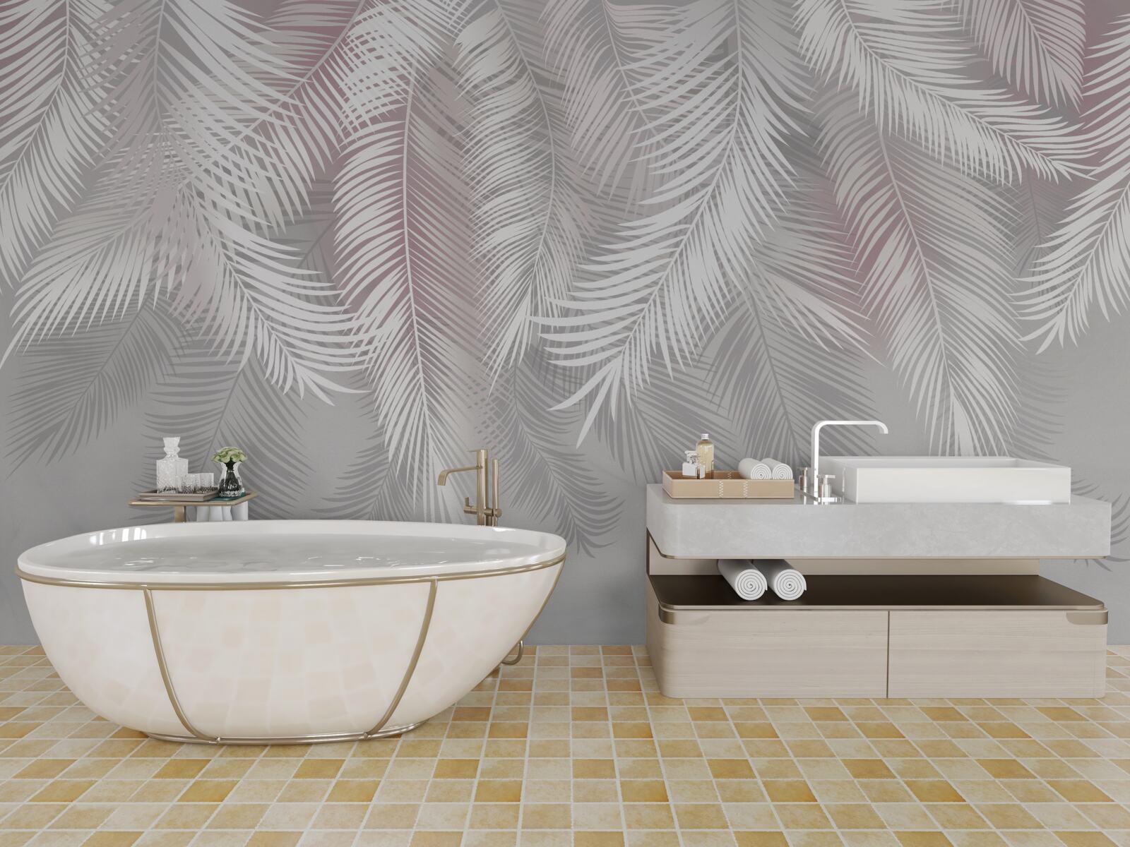 Fototapeta svetlé listy na matnom pozadí